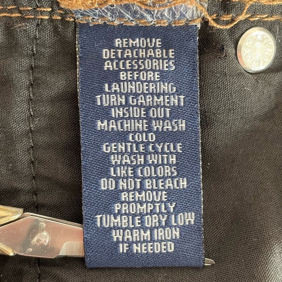 Chaps Denim Madden Straight Leg Mid-Rise Blue Jeans 99% Cotton Size 18W - Picture 4 of 12